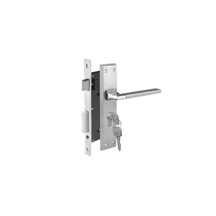 Godrej ARC07 Europrofile Mortise Combiset Locks 200mm, Double Throw Deadbolt Made of Mazak Satin Steel Finish 2C 2539