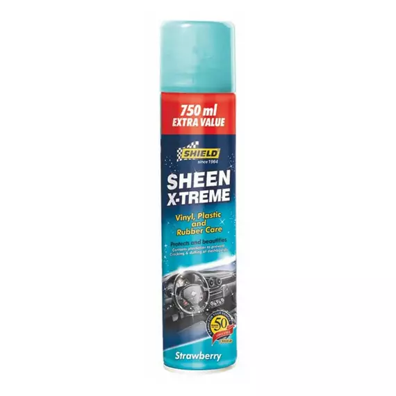 Shield-Auto Sheen Xtreme, Vinyl Plastic & Rubber Care, Multi-Purpose Cleaner, 750ml Strawberry SH241