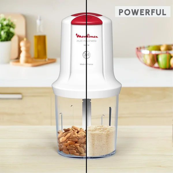 MOULINEX Vegetable Chopper | Multi Moulinette 2 Speeds Chopper | 500 W | 500 ml