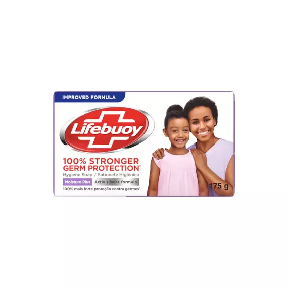 Lifebuoy Moisture Plus Hygiene Bar Soap Leaves You Feeling Clean and Fresh, Whether You Use for Skin Cleansing or Hand Wash 175g ULBS06
