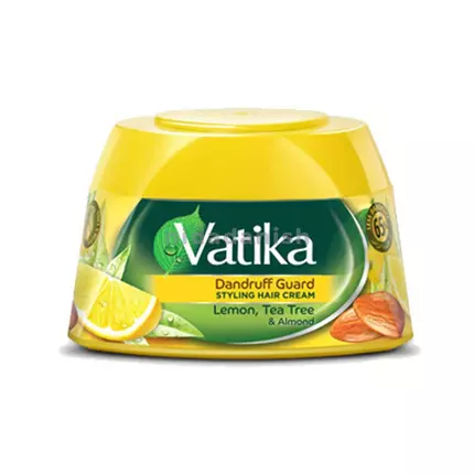 Vatika Hair Cream Dandruff Guard, Styling Hair Cream, 140ml (Pack of 3)