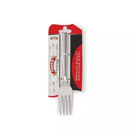 Topaz Tea Fork 6pcs Stainless Steel Dinner Fork Set - Ideal for Eating Salad, Dessert, Appetizer 0093