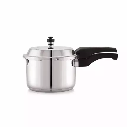 Topaz Pressure Cooker 3.5L Deluxe Aluminium Outer Lid Gas Stove Compatible Ergonomically Designed Handle 0796
