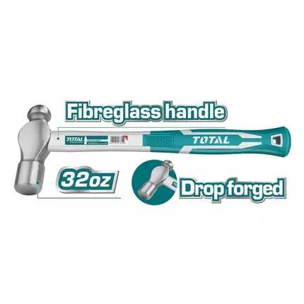 Total Ball Pein Hammer 900g Fibre Handle THT74326