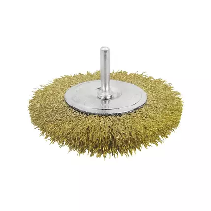 Total Circular Grinding Wire Brush 50mm 2" with Shank 1/4" for Drill TAC34021