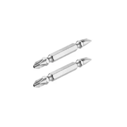Total Magnetic Tip Screwdriver Bit PH2+SL6x1.0 65mm, S2 Industrial Steel 2pcs Set TAC16HL234