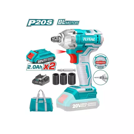 Total Impact Driver & Wrench Cordless Lithium-ion 20V TIWLI20208