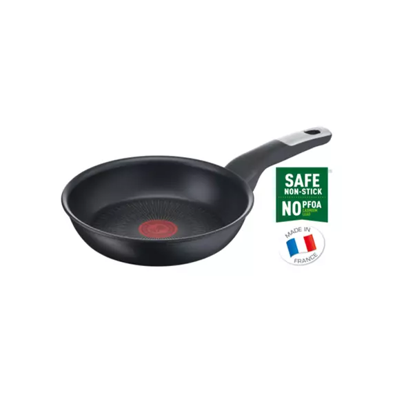 Tefal Unlimited Frypan 24cm Titanium Non Stick Anti Scratch All Hobs Safe Non Stick G6 Unlimited Cast Aluminum G2550402