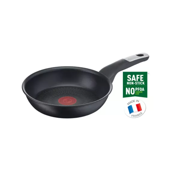 Tefal Unlimited Frypan 26cm Titanium Non Stick Anti Scratch All Hobs Safe Non Stick G6 Unlimited Cast Aluminum G2550502