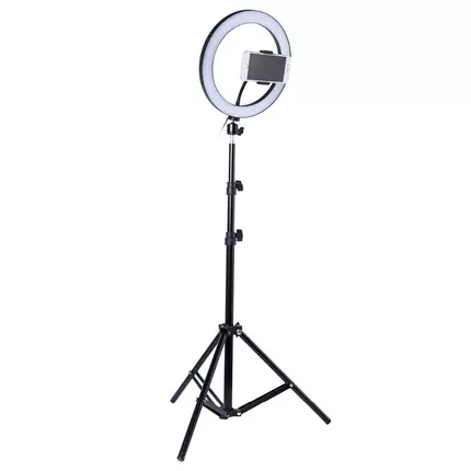 Photography RGB Selfie Ring Light - 12 Inch Dimmable Camera Phone Ring Lamp with 160cm Stand Tripod