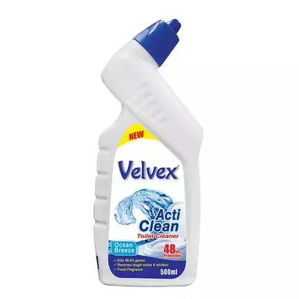 Velvex Toilet Cleaner 500ml Ocean Breeze (Pack of 12Pcs)