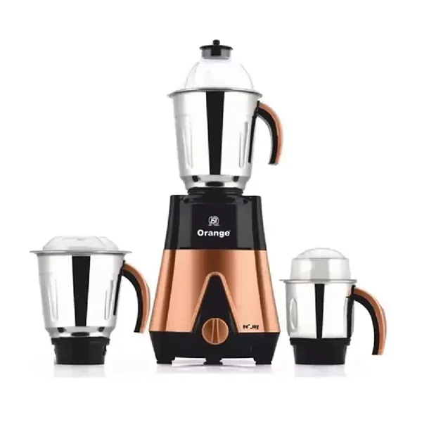 Orange Mixer Grinder 750W with 3pcs Stainless Steel Jars DEZIRE 3