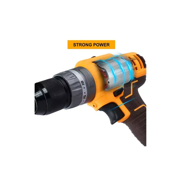 Ingco Impact Drill Machine Lithium-ion 20V 45Nm with 47pcs Accessories CIDLI201452