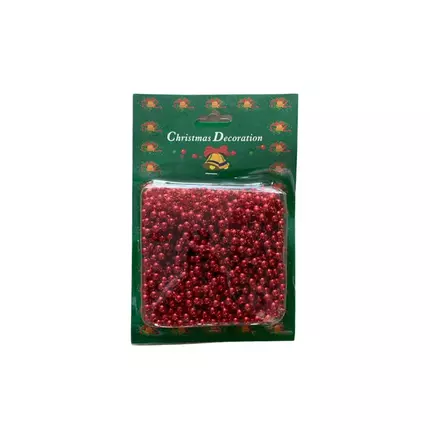 Christmas Decoration String Beads in Pack, Red No.19