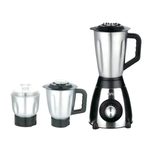 Digiwave Blender 1.5L Jar, 1L Jar and Small Dry Mill 500W Stainless Steel DWBL-1213