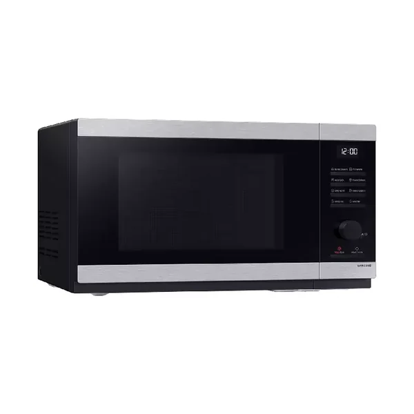 Samsung Microwave 32L, 1000W, Solo, Triple Distribution System, Type G, Push Buttons, Stainless Steel, Auto Cook, ECO Mode, Ceramic Enamel Interior, Power Defrost, Dial Control & Simple UX, MS32DG4504
