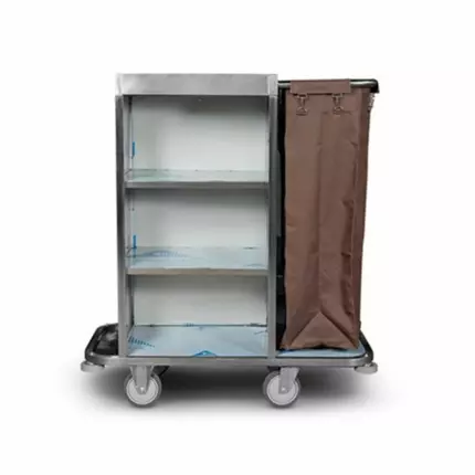TBP Service Trolley Brown - Open One Side + Single Bag ST-1406