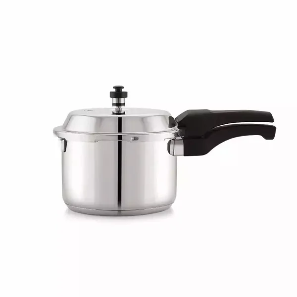 Topaz Pressure Cooker 3.5L Deluxe Aluminium Outer Lid Gas Stove Compatible Ergonomically Designed Handle 0796