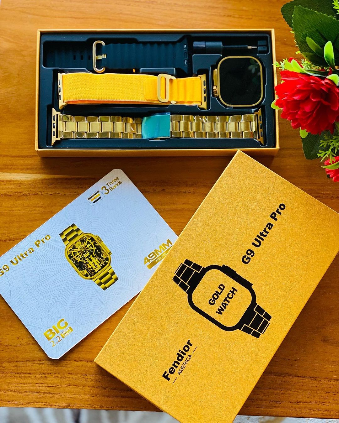 G9 Ultra Pro Gold Smart Watch Ultra Series 8