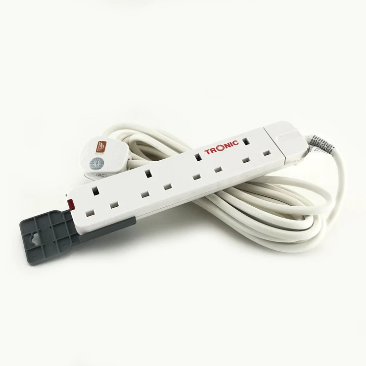 Tronic 4 Way Extension Socket With 10 Metre Cable